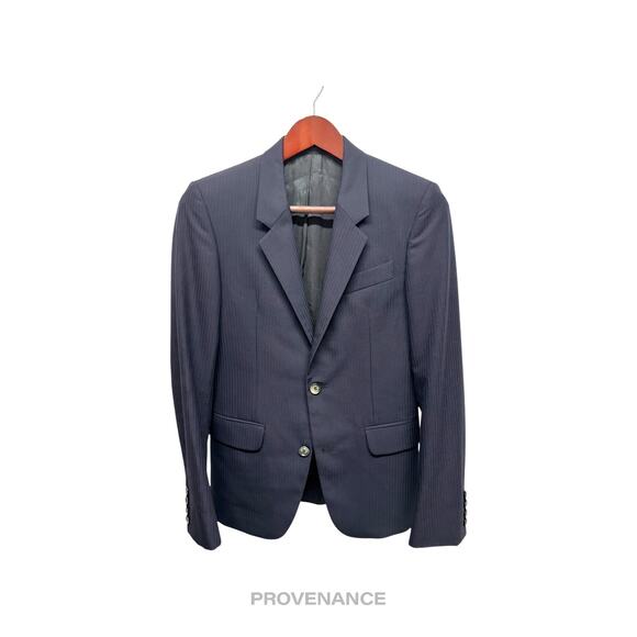 🔴  Alexander McQueen Jacket Coat Blazer - Striped Navy 36R - Picture 1 of 15